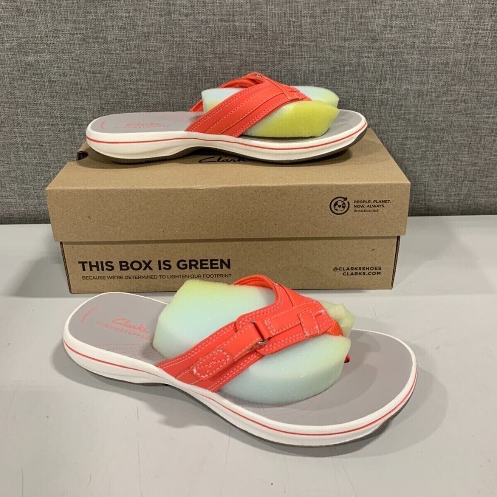 Clarks Women's Sea Breeze Bright Coral 26158711 - Size 8